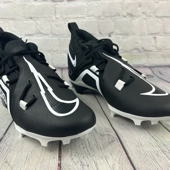 Nike Alpha Menace Pro 3 Mid Football Cleats Men's Black Size - Picture 2 of 7